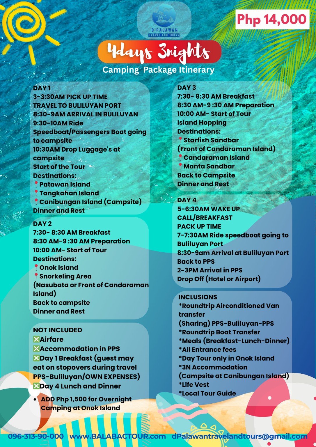 Balabac Remote Island Camping Package – 4D3N