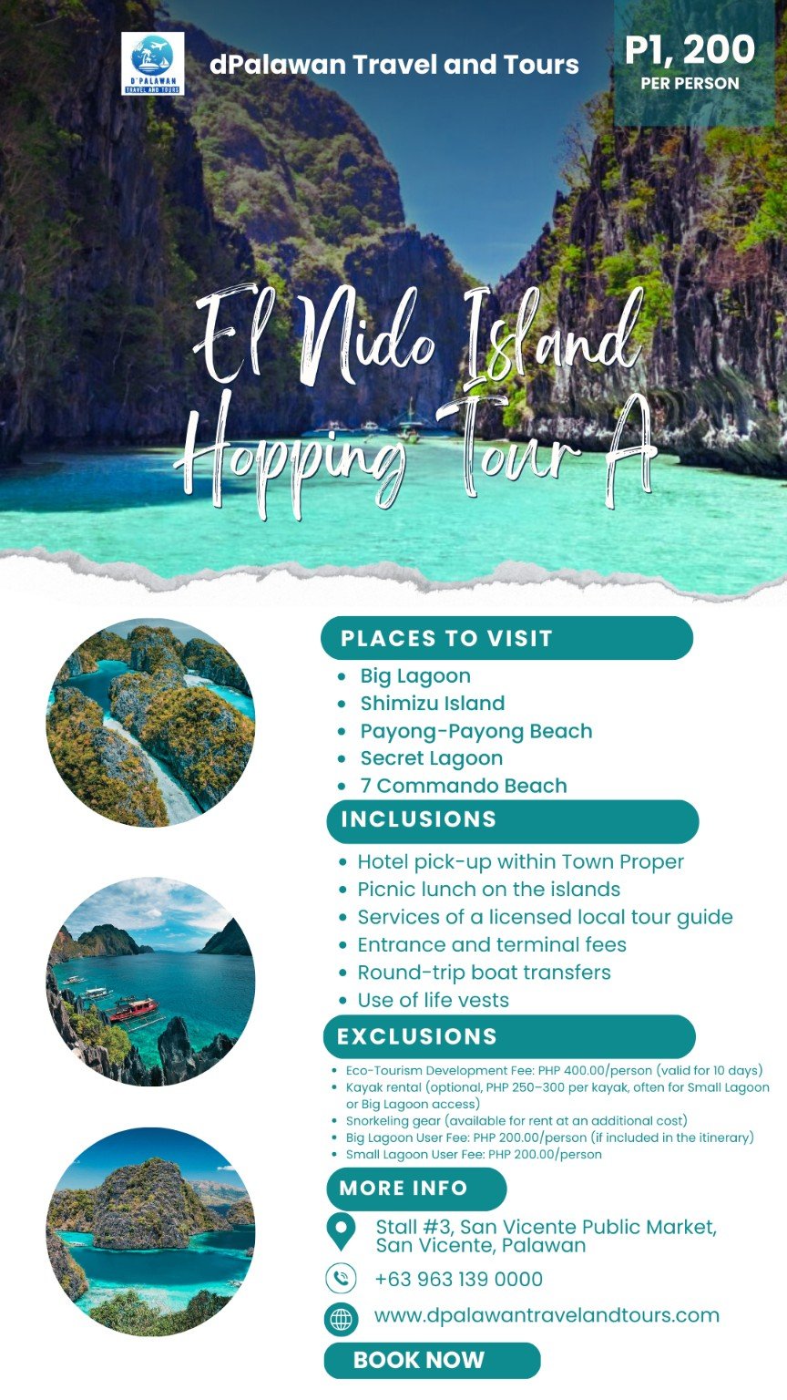 El Nido Island Hopping – Tour A El Nido Island Hopping – Tour A