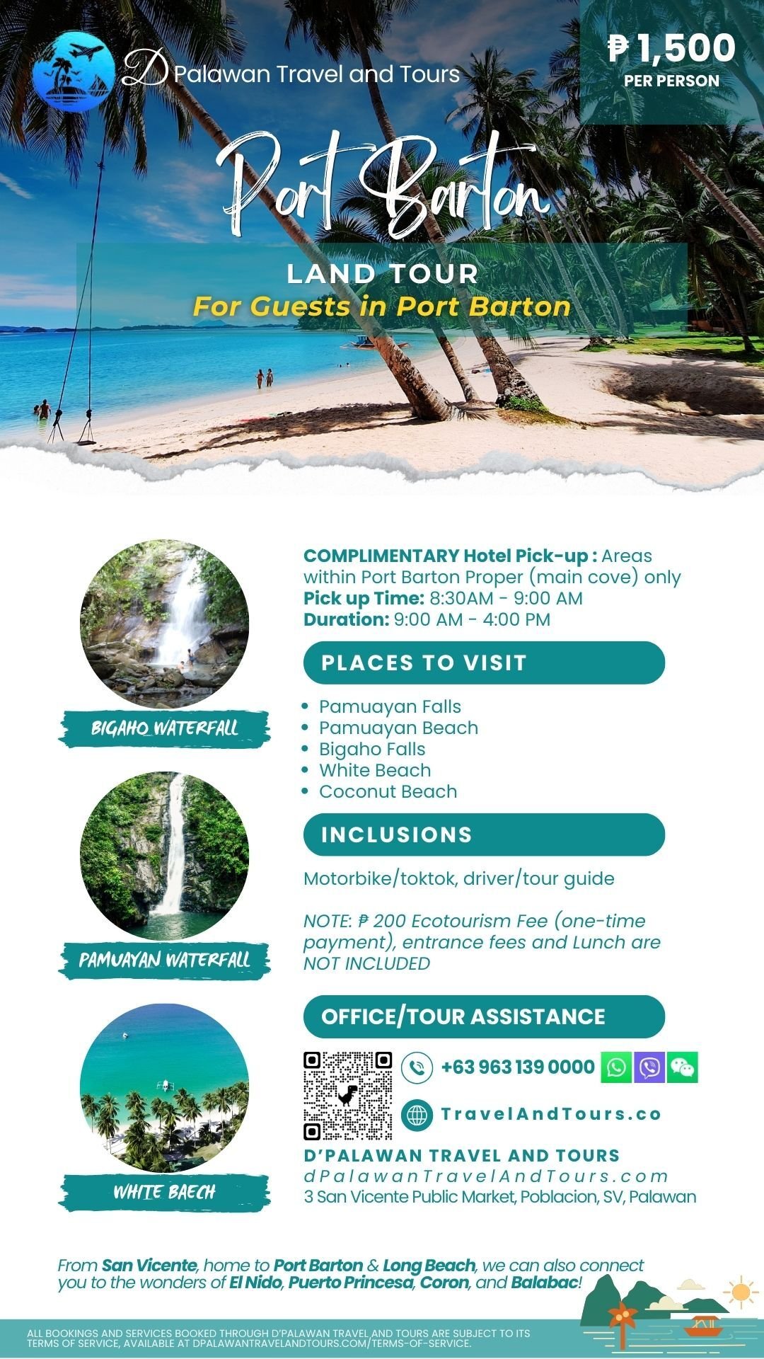 San Vicente Port Barton Land Tour Palawan Philippines