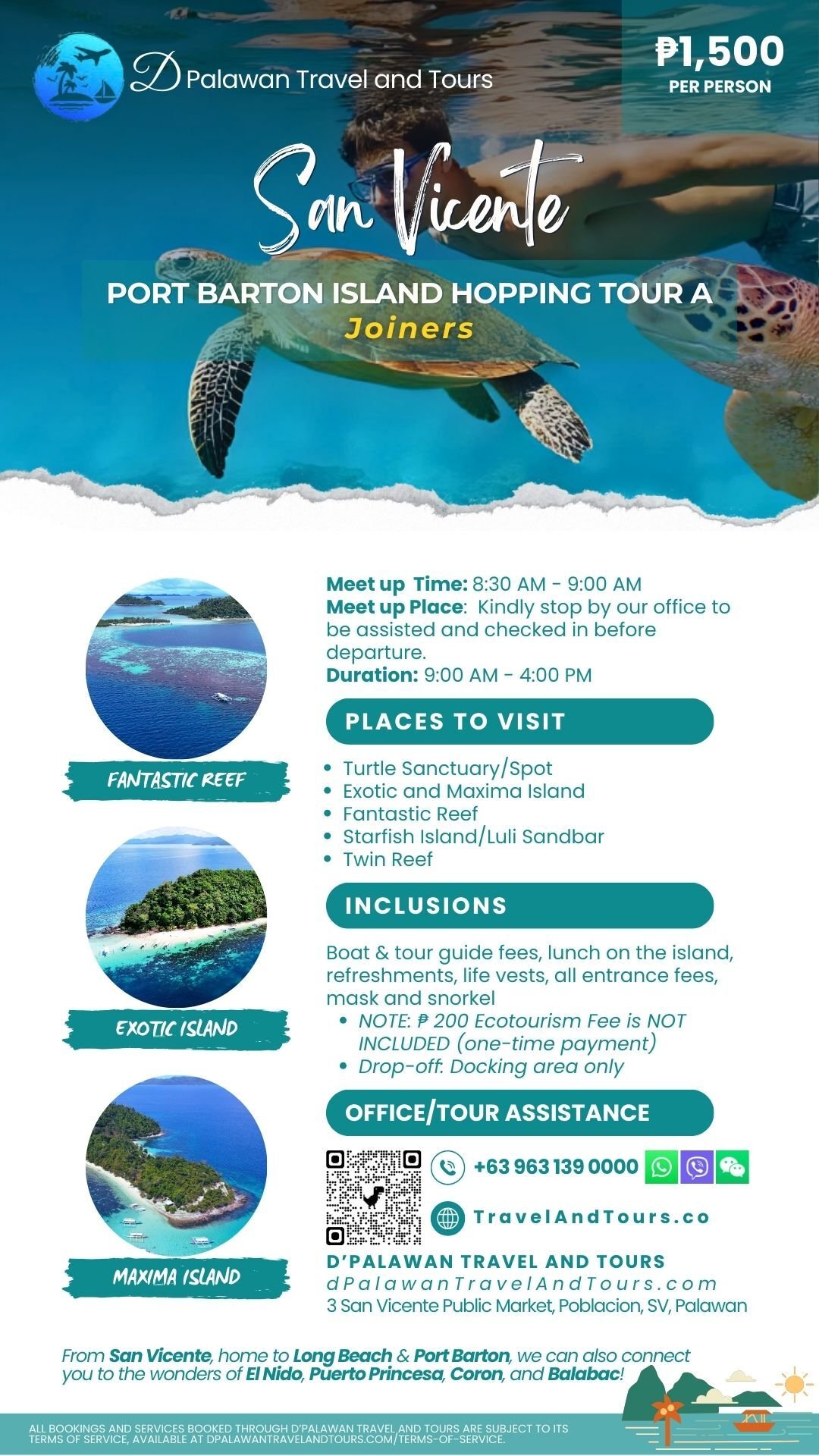 San Vicente Port Barton Island Hopping Tour A Joiners from Long Beach Palawan Philippines