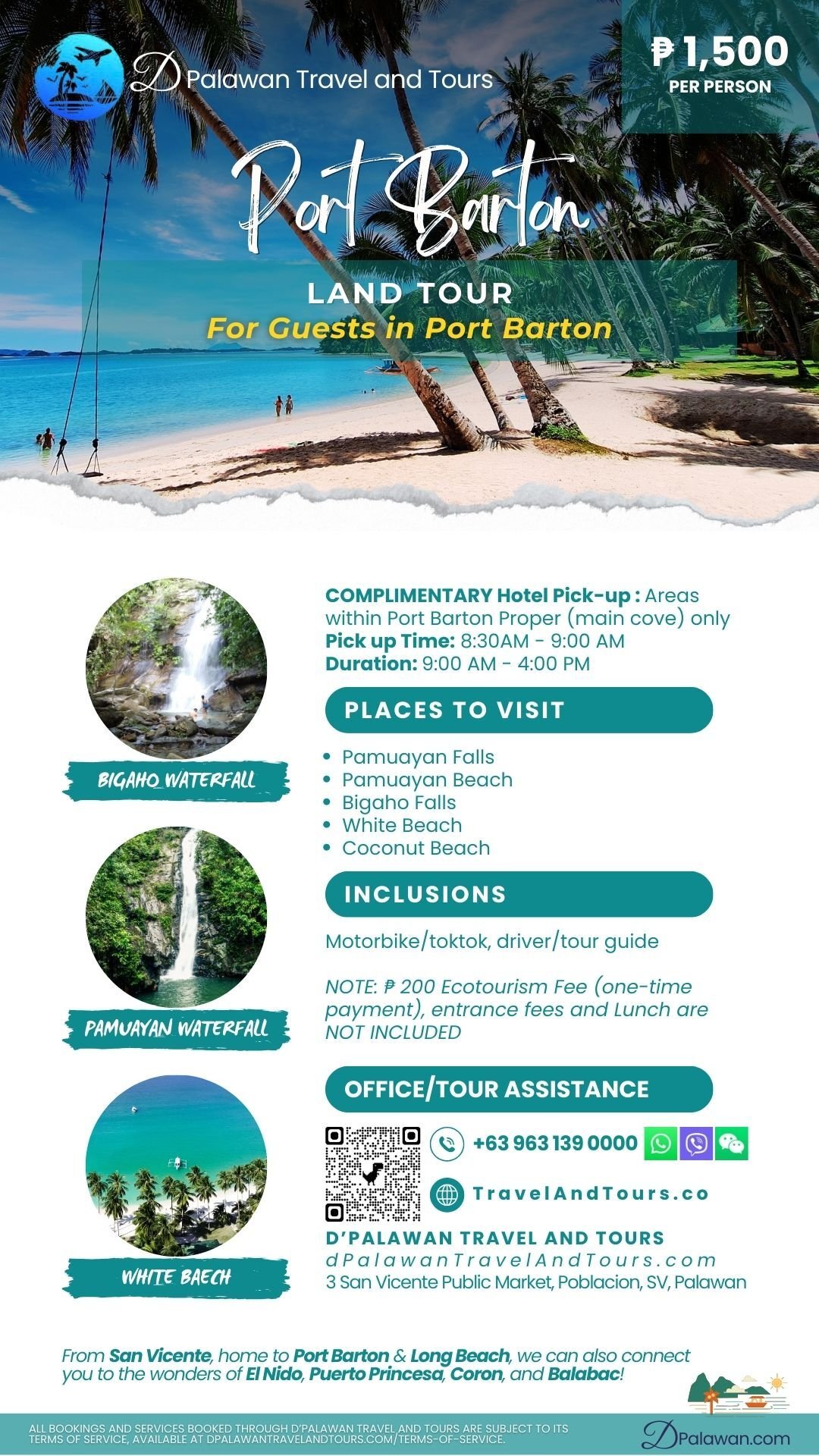 Port Barton Land Tour