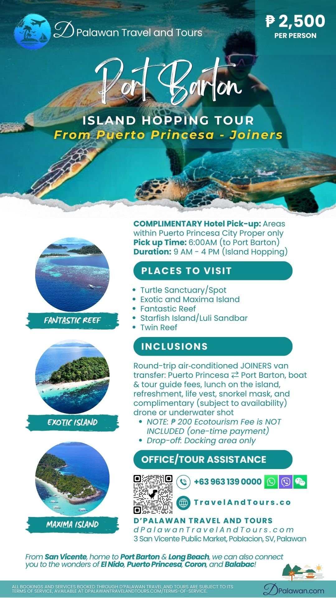 Port Barton Day Tour from Puerto Princesa City