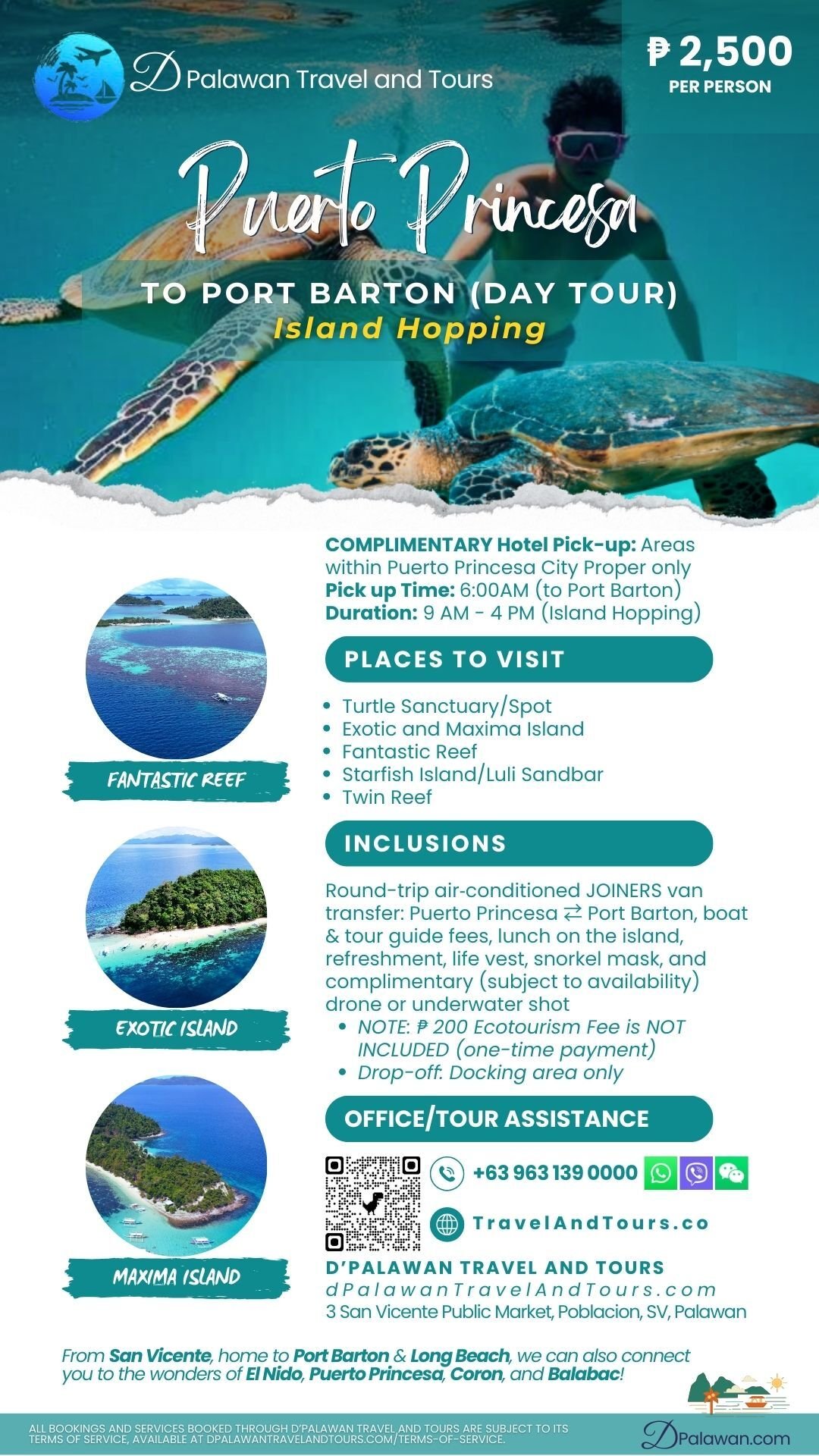 Puerto Princesa To Port Barton Day Tour Island Hopping