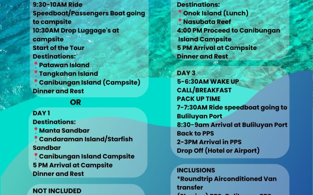 Balabac Remote Island Camping Package – 3D2N