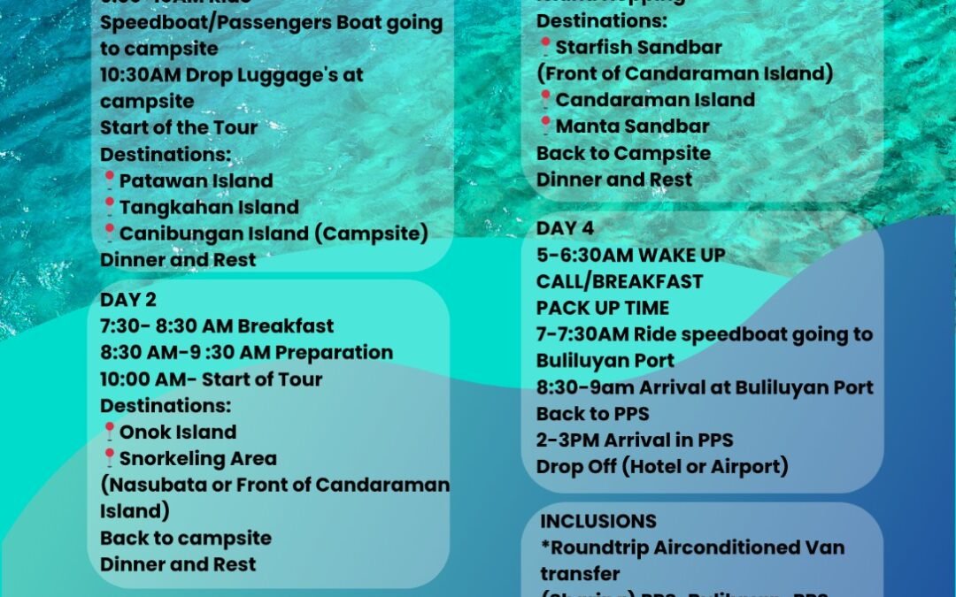 Balabac Remote Island Camping Package – 4D3N