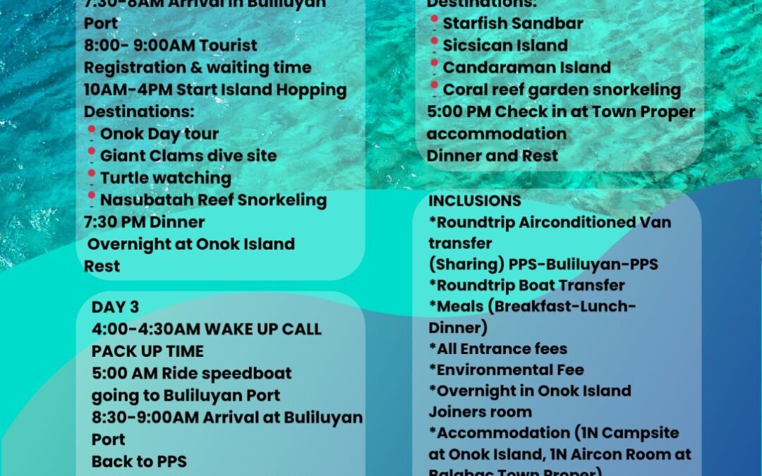 Mainland Balabac Basic Room – 3D2N Package, with Overnight at Onok Island