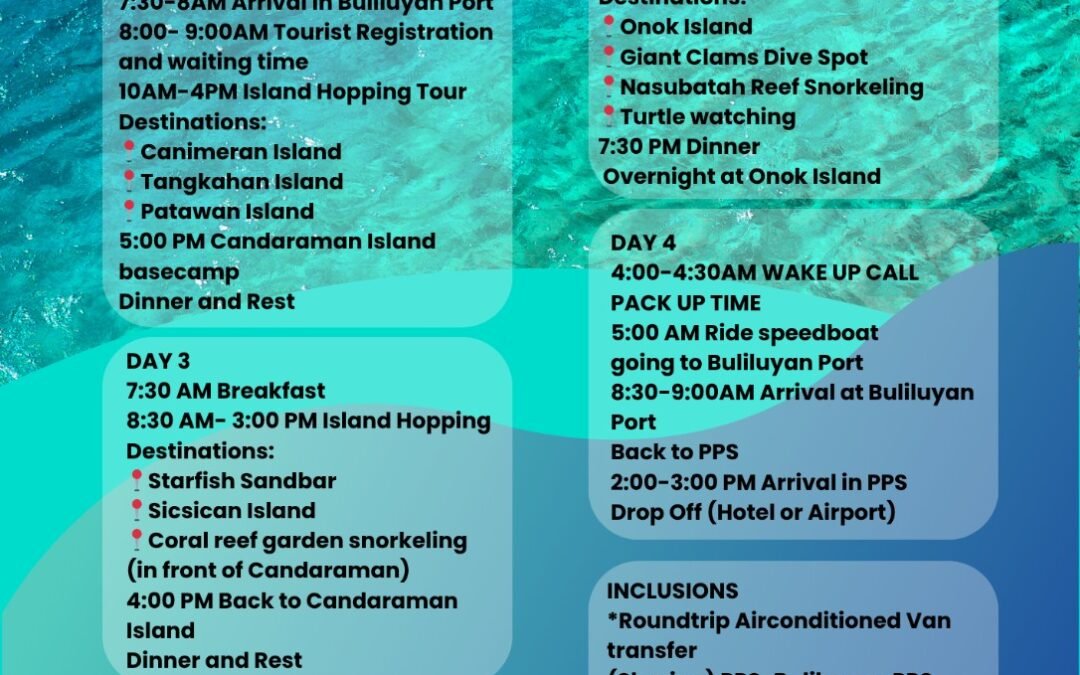 Remote Island Hut – 4D3N Balabac Package with Overnight at Onok